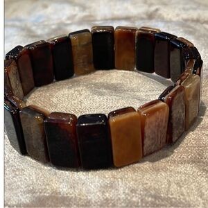 Elegant Brown and Black Bracelet
